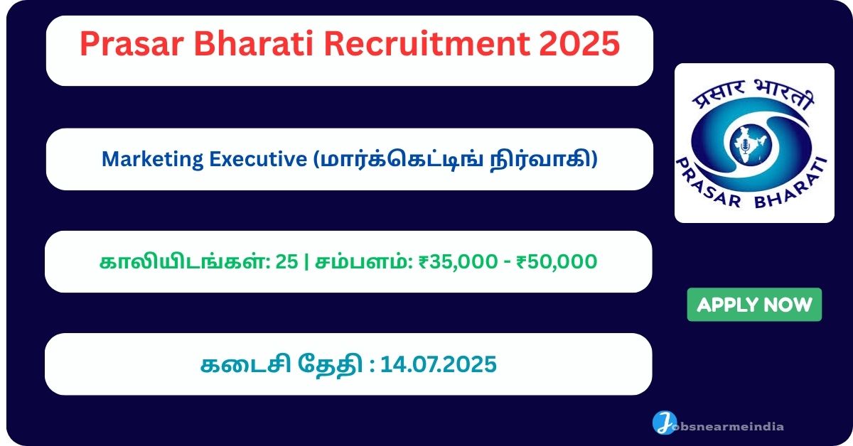 Prasar Bharati Jobs 2025